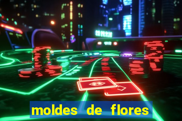 moldes de flores gigantes para imprimir